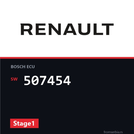 Renault 507454 Stage1 tuning file