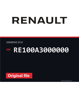 Renault Clio RE100A3000000 original ECU file