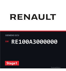 Renault Clio RE100A3000000 Stage1 tuning file