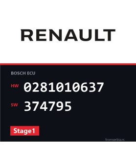 Renault Laguna 0281010637 374795 Stage1 tuning file