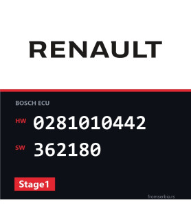 Renault Scenic 0281010442 362180 Stage1 tuning file
