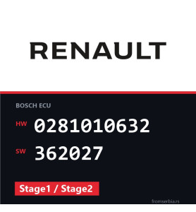 Renault Trafic 0281010632 362027 Stage1 / Stage2 tuning file