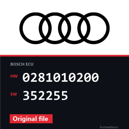 Audi A4 0281010200 352255 original ECU file