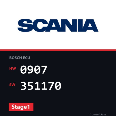 Scania R144 0907 351170 Stage1 tuning file