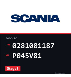 Scania R124 0281001187 P045V81 Stage1 tuning file