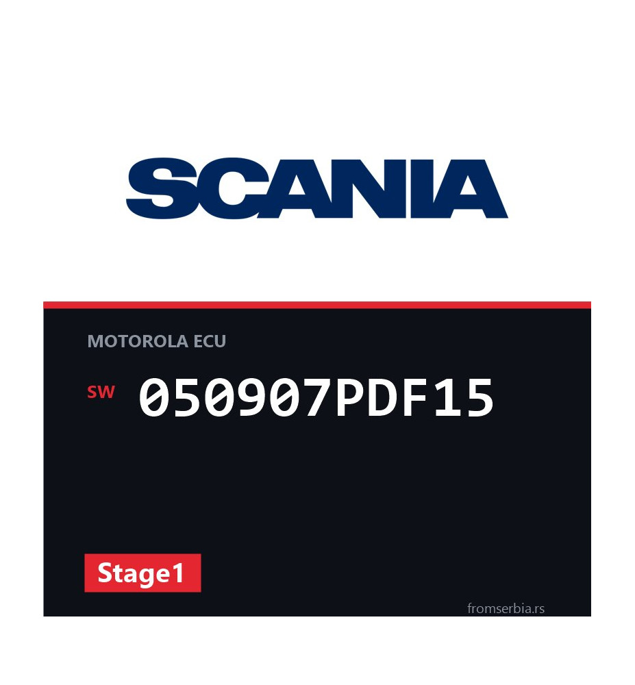 Scania P-R-T 050907PDF15 Stage1 tuning file