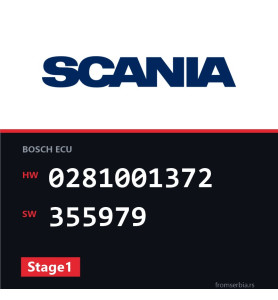 Scania P-R-T-340 0281001372 355979 Stage1 tuning file