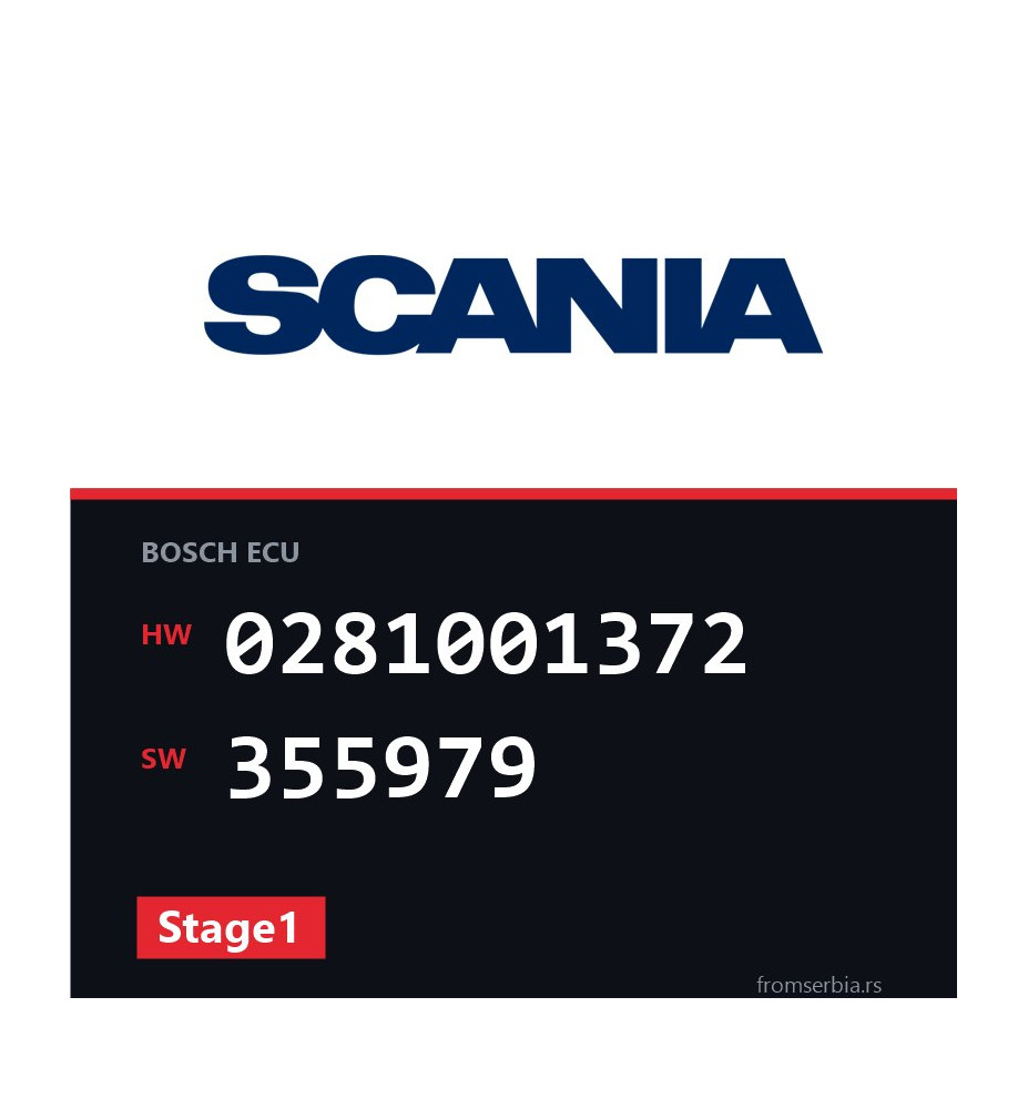 Scania 144 0281001372 355979 Stage1 tuning file