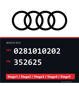 Audi 0281010202 352625 Stage1 / Stage2 / Stage3 / Stage4 / Stage5 file