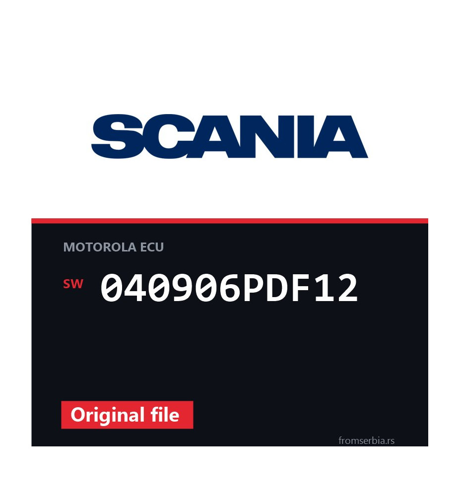 Scania P-R-T 040906PDF12 original ECU file