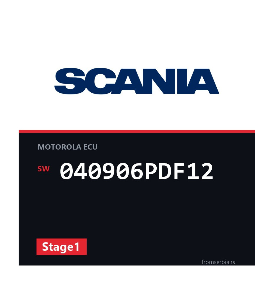 Scania P-R-T 040906PDF12 Stage1 tuning file