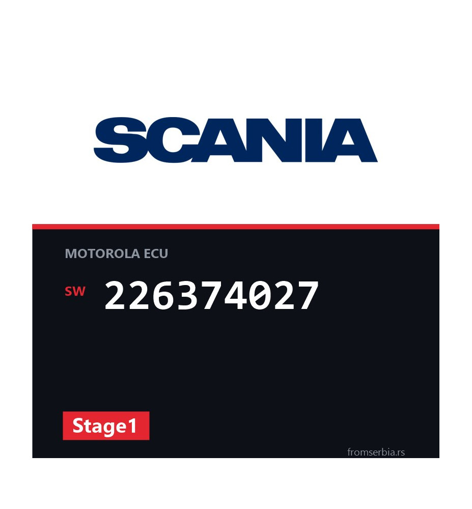 Scania P-R-T 226374027 Stage1 tuning file