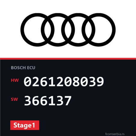 Audi A4 0261208039 366137 Stage1 tuning file