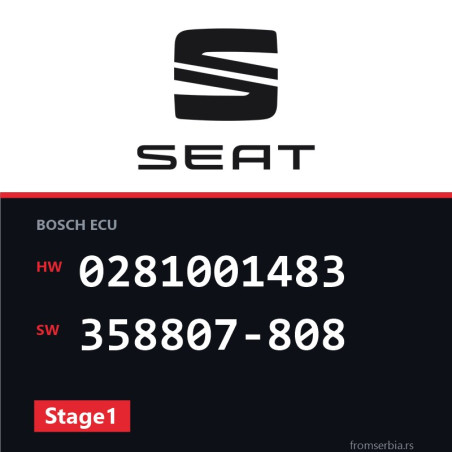 Seat Ibiza 0281001483 358807-808 Stage1 tuning file