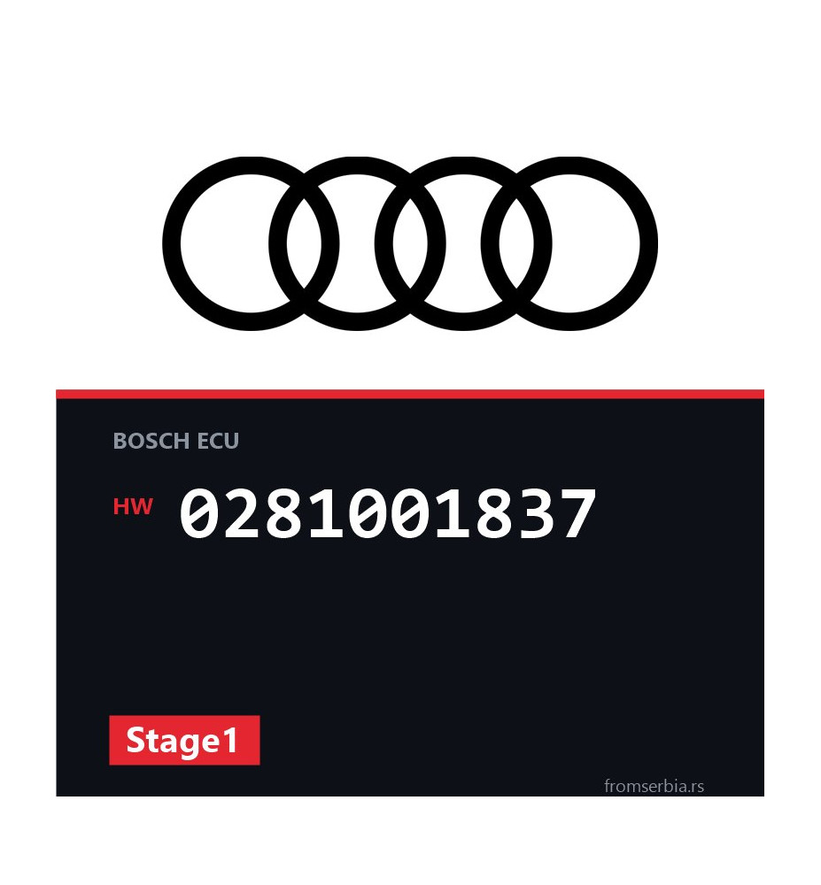 Audi A4 0281001837 Stage1 tuning file