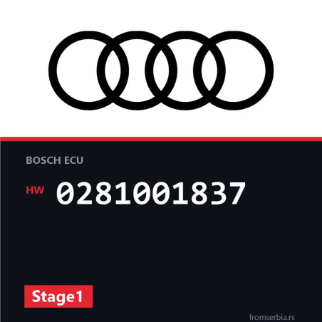 Audi A4 0281001837 Stage1 tuning file