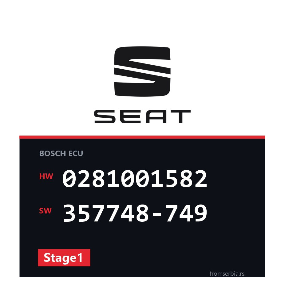 Seat Toledo 0281001582 357748-749 Stage1 tuning file
