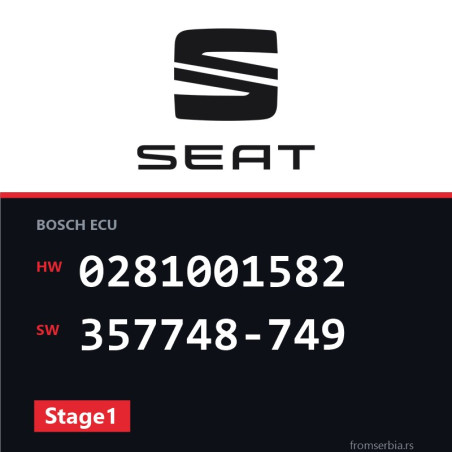 Seat Toledo 0281001582 357748-749 Stage1 tuning file