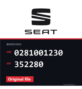 Seat Leon 0281001230 352280 original ECU file