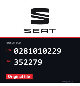 Seat Toledo 0281010229 352279 original ECU file
