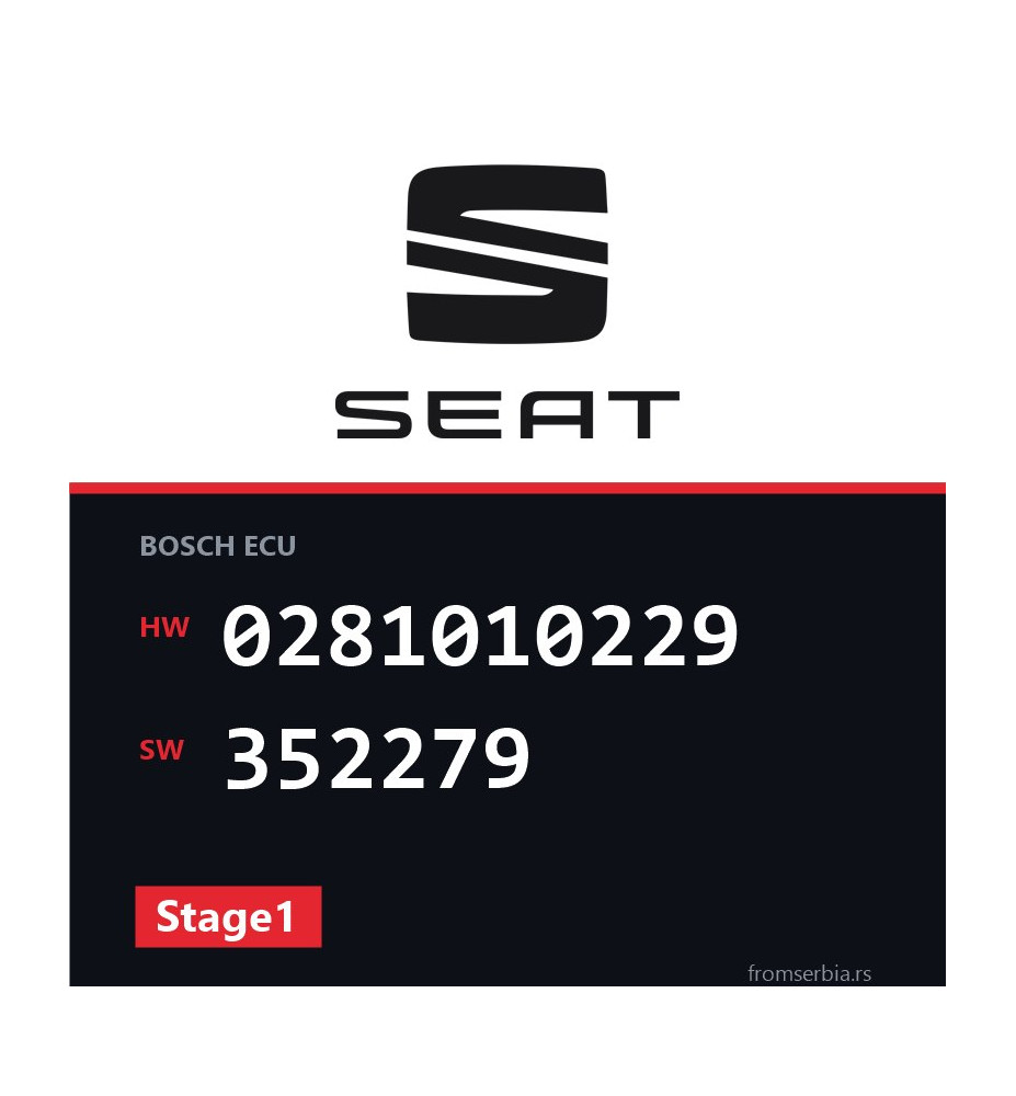 Seat Toledo 0281010229 352279 Stage1 tuning file