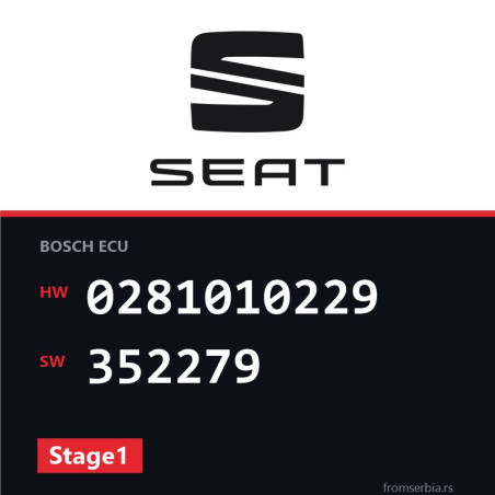 Seat Toledo 0281010229 352279 Stage1 tuning file