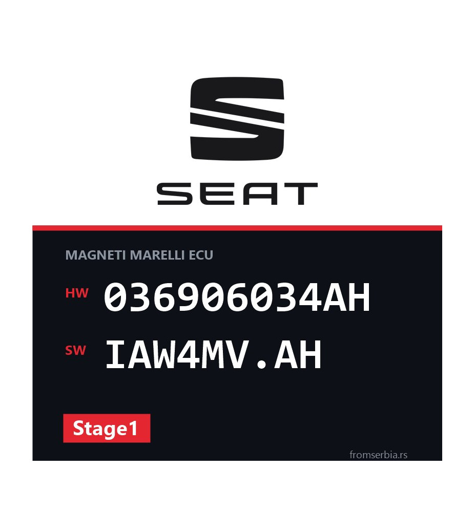 Seat Ibiza 036906034AH IAW4MV.AH Stage1 tuning file