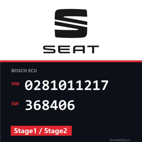 Seat Ibiza 0281011217 368406 Stage1 / Stage2 tuning file