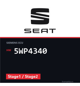 Seat Toledo 5WP4340 Stage1 / Stage2 tuning file