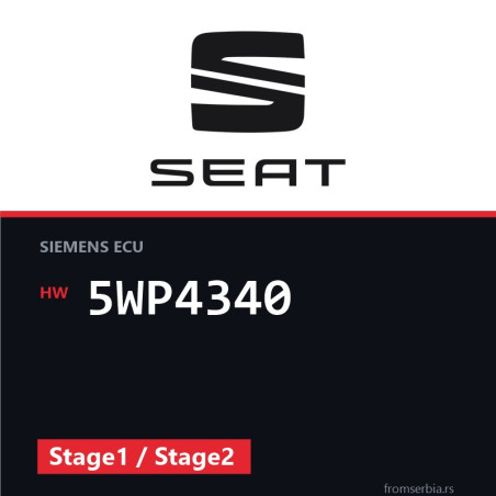 Seat Toledo 5WP4340 Stage1 / Stage2 tuning file