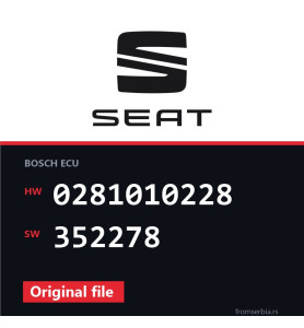 Seat Toledo 0281010228 352278 original ECU file