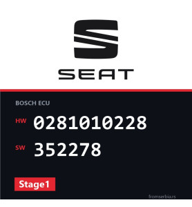 Seat Toledo 0281010228 352278 Stage1 tuning file