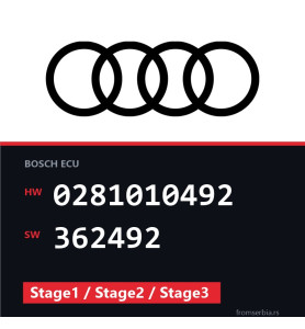 Audi A4 0281010492 362492 Stage1 / Stage2 / Stage3 tuning file