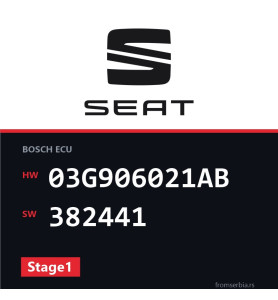 Seat Althea 03G906021AB 382441 Stage1 tuning file