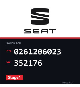 Seat Ibiza 0261206023 352176 Stage1 tuning file