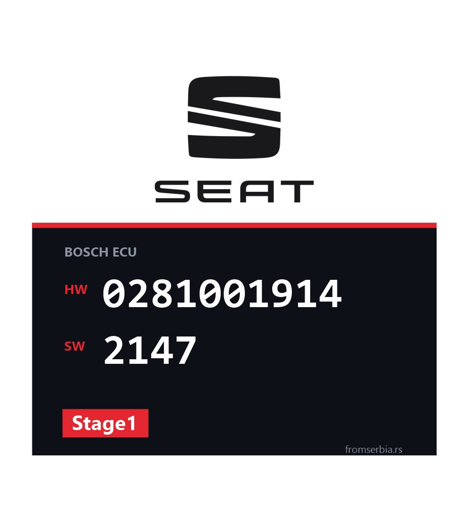 Seat Ibiza 0281001914 2147 Stage1 tuning file