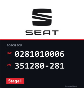 Seat Ibiza 0281010006 351280-281 Stage1 tuning file