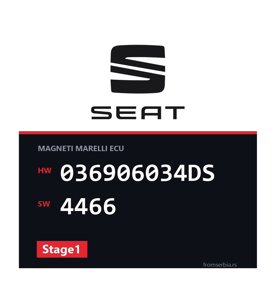 Seat Leon 036906034DS 4466 Stage1 tuning file