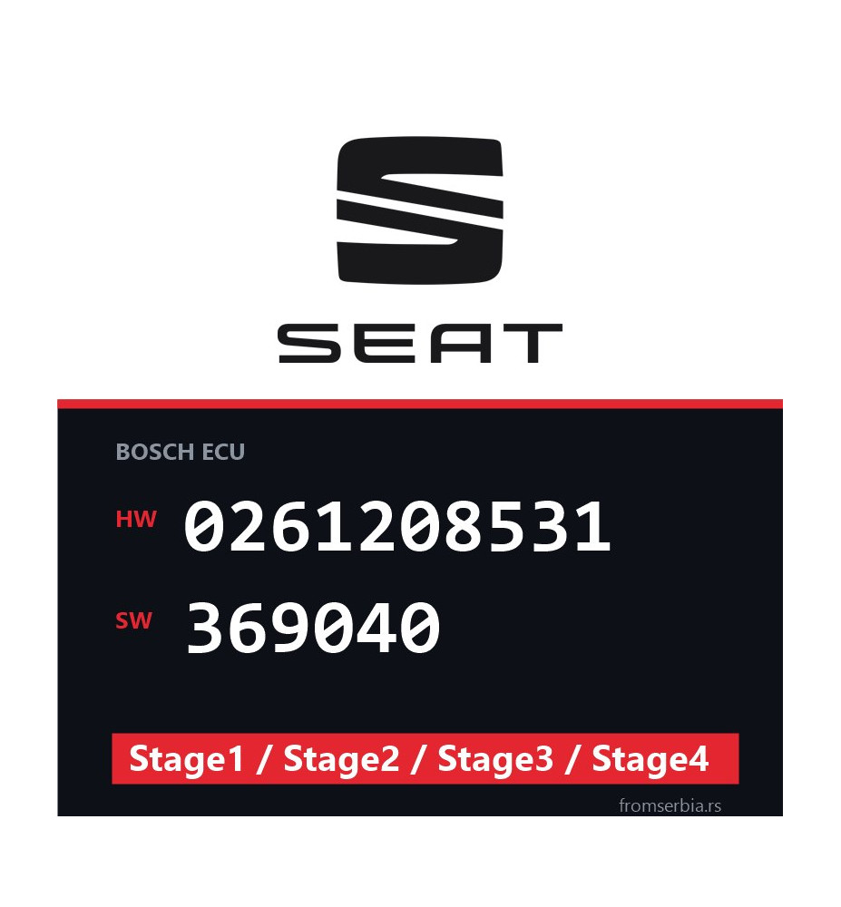 Seat 0261208531 369040 Stage1 / Stage2 / Stage3 / Stage4 file