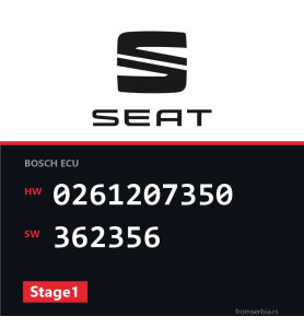 Seat Leon 0261207350 362356 Stage1 tuning file