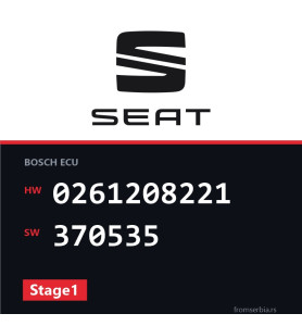 Seat Leon 0261208221 370535 Stage1 tuning file