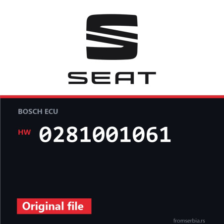 Seat Toledo 0281001061 original ECU file