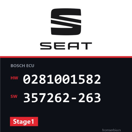 Seat Toledo 0281001582 357262-263 Stage1 tuning file