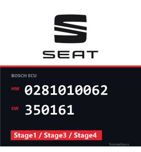 Seat Toledo 0281010062 350161 Stage1 / Stage3 / Stage4 tuning file