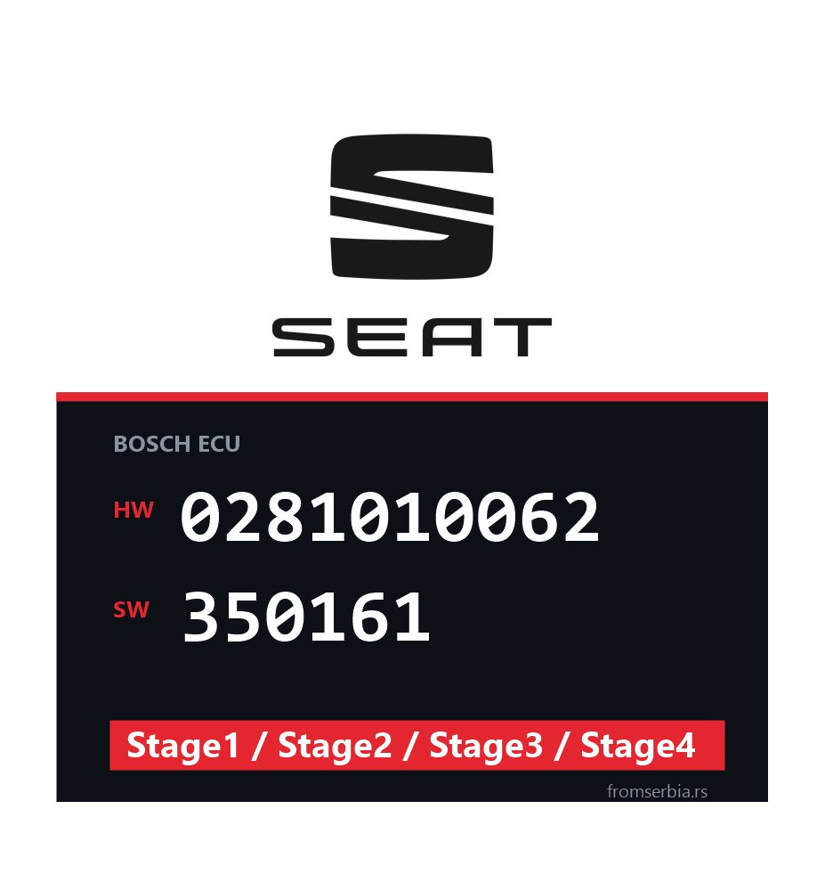 Seat 0281010062 350161 Stage1 / Stage2 / Stage3 / Stage4 file