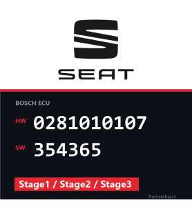 Seat Toledo 0281010107 354365 Stage1 / Stage2 / Stage3 tuning file