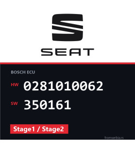 Seat Toledo 0281010062 350161 Stage1 / Stage2 tuning file