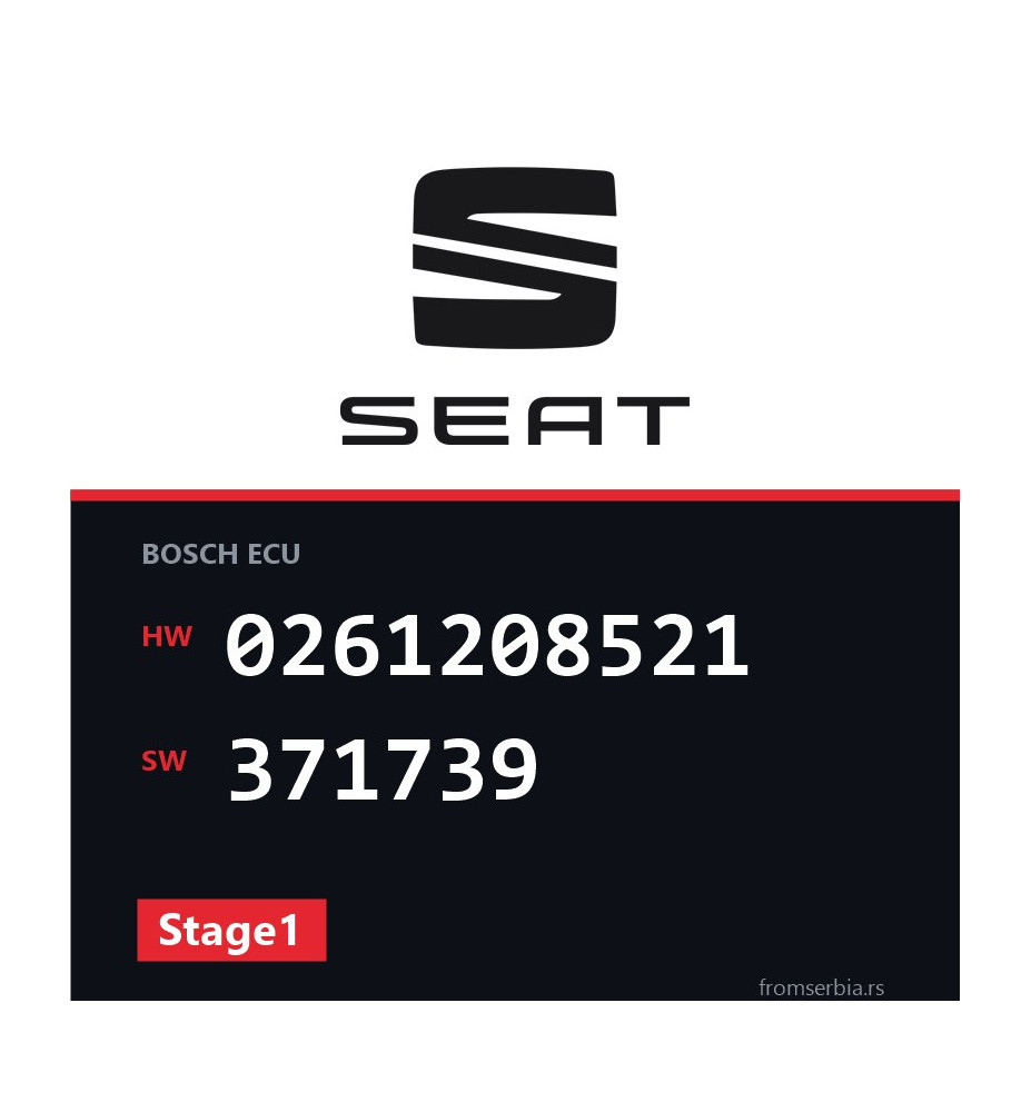 Seat Ibiza 0261208521 371739 Stage1 tuning file