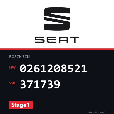 Seat Ibiza 0261208521 371739 Stage1 tuning file