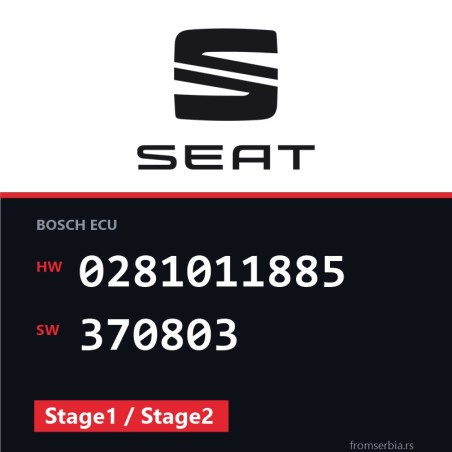 Seat Altea 0281011885 370803 Stage1 / Stage2 tuning file